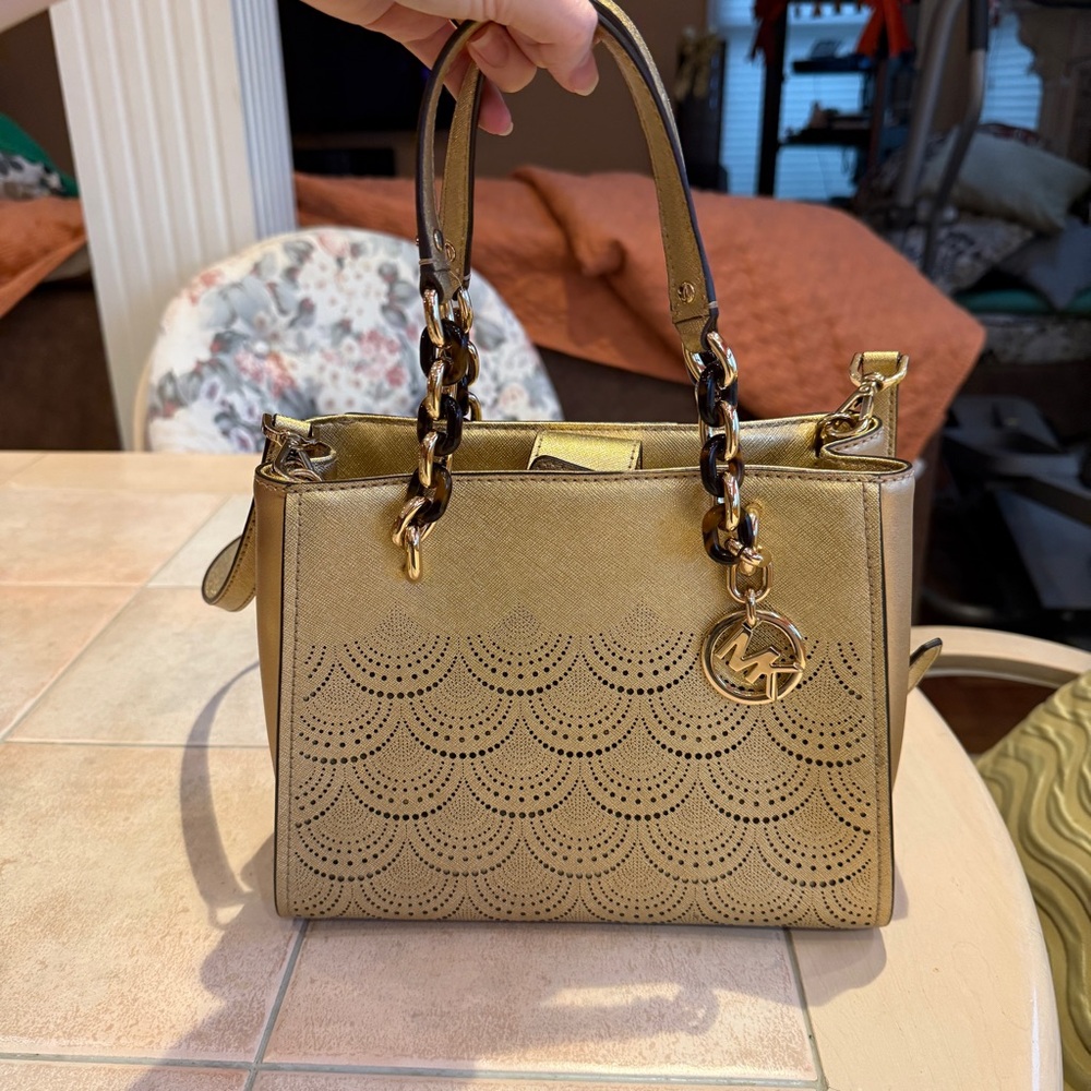 Michael Kors Gold Sofia Bag